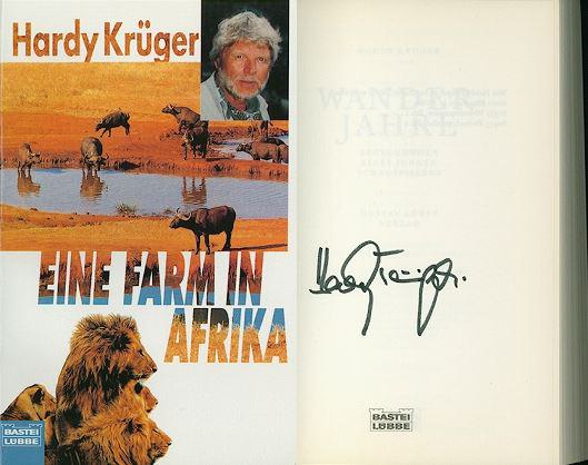 Hardy Krüger - Handsignierte Erstausgaben